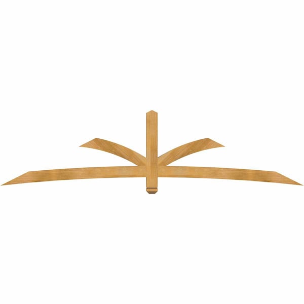 Ekena Millwork Davenport Rough Sawn Timber Gable Bracket, Western Red Cedar, 108"W x 27"H x 4"D x 4"F, 6/12 Pitch GBW108X27X0404DAV00RWR - main